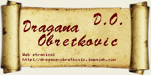 Dragana Obretković vizit kartica